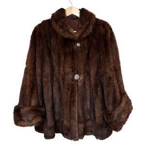 Vintage Brown Fur Coat